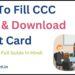 How To Fill CCC Form