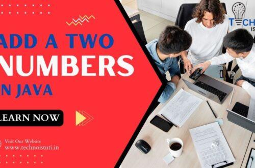 sum of two numbers in java