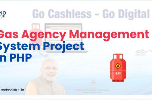 gas agency management system project in php